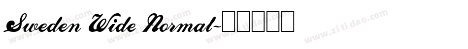 Sweden Wide Normal字体转换